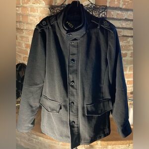 Helix Men's Black Military Field Jacket